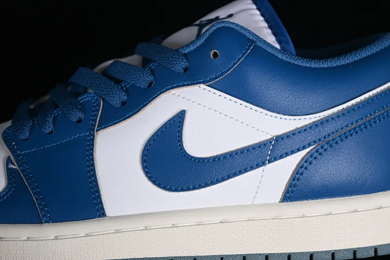 All categories Air Jordan Jordan series basketball shoes Air Jordan 1 Low Air Jordan 1 Low AJ1 Joe 1 retro white and blue low-top cultural and leisure sports sneakers FN5214-141